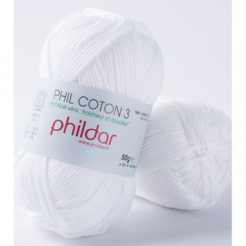 Phil Coton 3 Blanc - Phildar