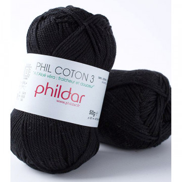 Phil Coton 3 Noir - Phildar
