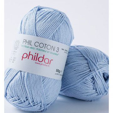 Phil Coton 3 Azur - Phildar
