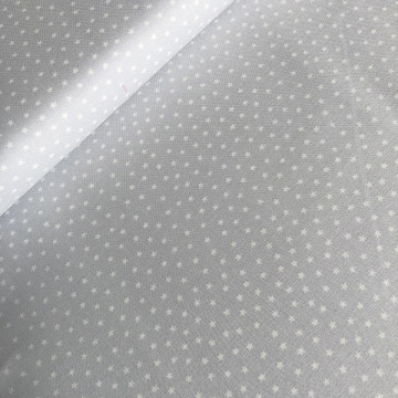 Tissu gris étoilé