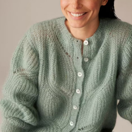 gilet laine tricoté pour femme