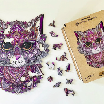 Puzzle bois Lubiwood - Chat...