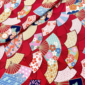 Tissu coton japonais -...
