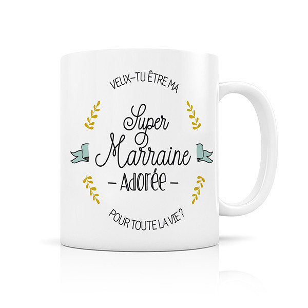 Mug Super Marraine adorée