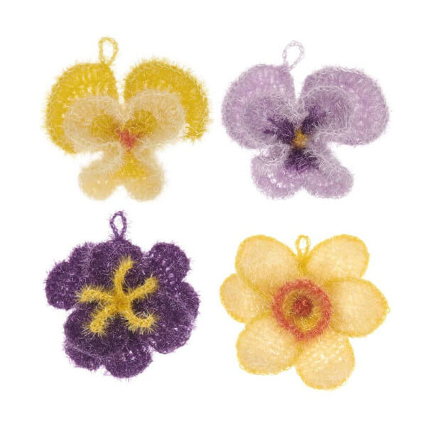 kit crochet bubble creative fleurs de printemps pâques