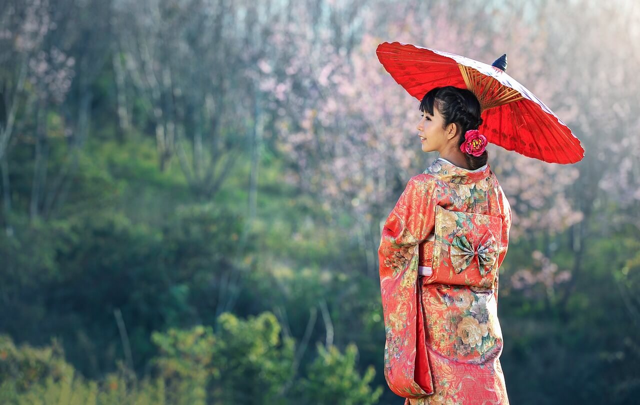 kimono en tissu japonais